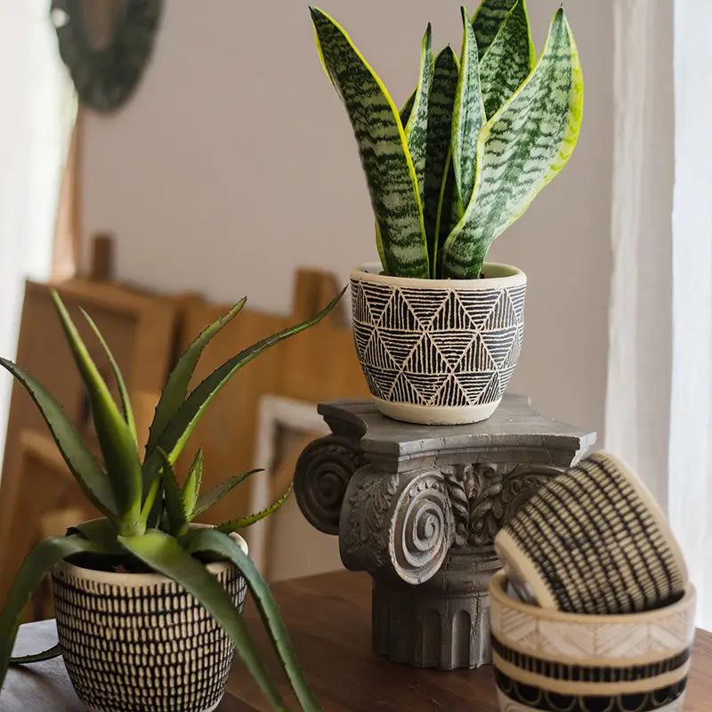 Jardinière géométrique
