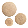 Art mural neutre – Bols à boutons en forme de palmier, lot de 3